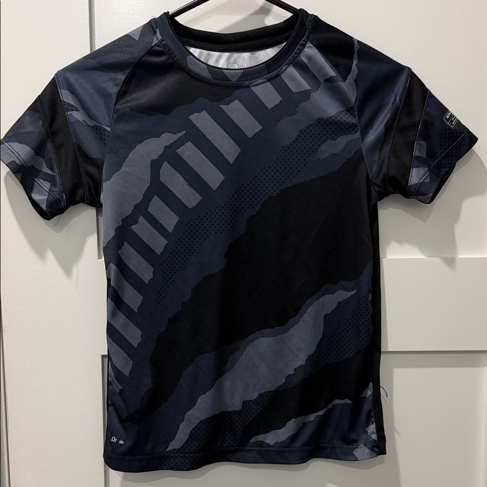 Athletic Works Kids Swim Shirt - Black and Gray